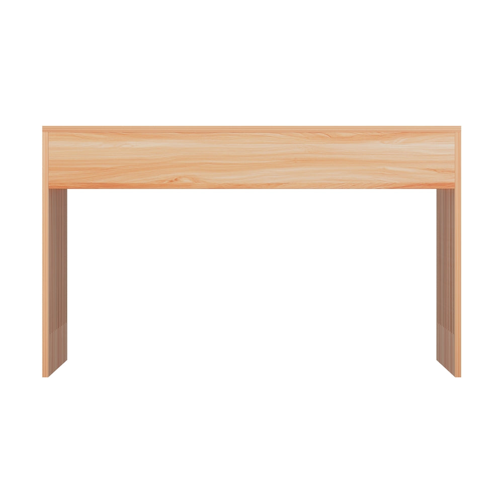 Fluted Sides Coffee Table 100cm - Pine - Homecoze