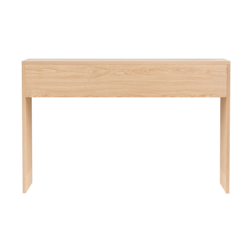 Fluted Console Hallway Table 120cm - Pine - Homecoze