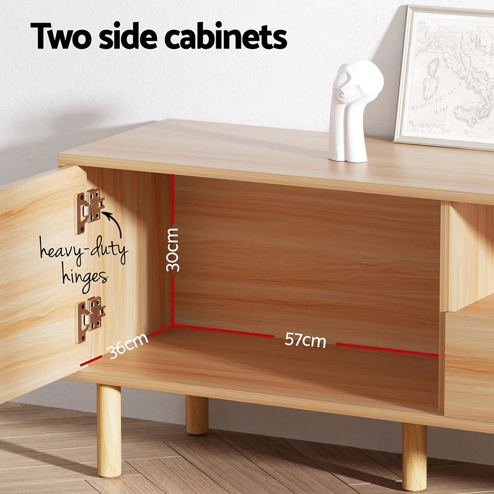Miles Modern TV Unit 180cm – Pine - Homecoze