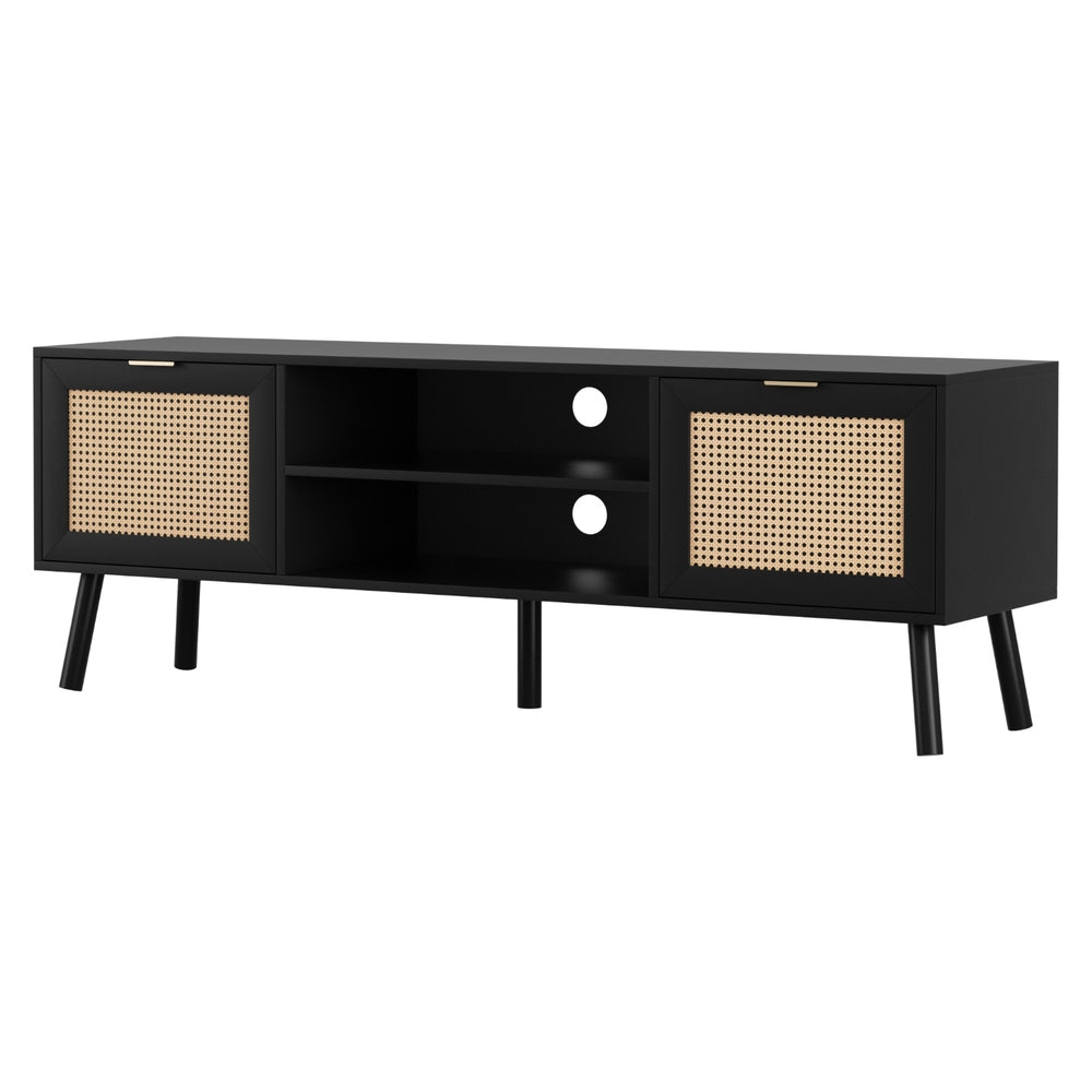Artiss TV Unit 150cm Storage Cabinet Black - Homecoze