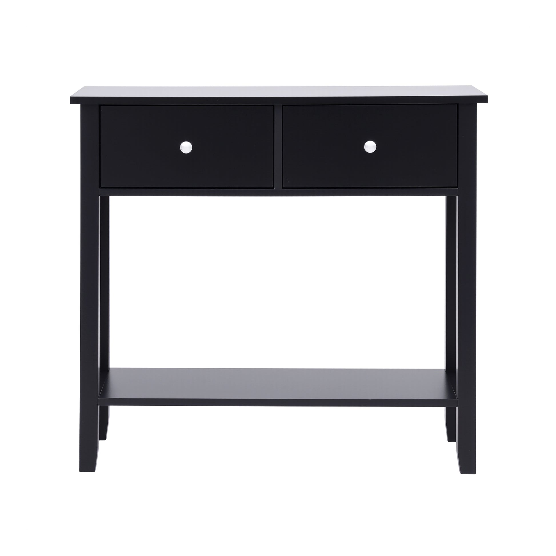 Artiss Console Table Hallway Sofa Entryway Entrance 2 Drawers 80CM Black - Homecoze