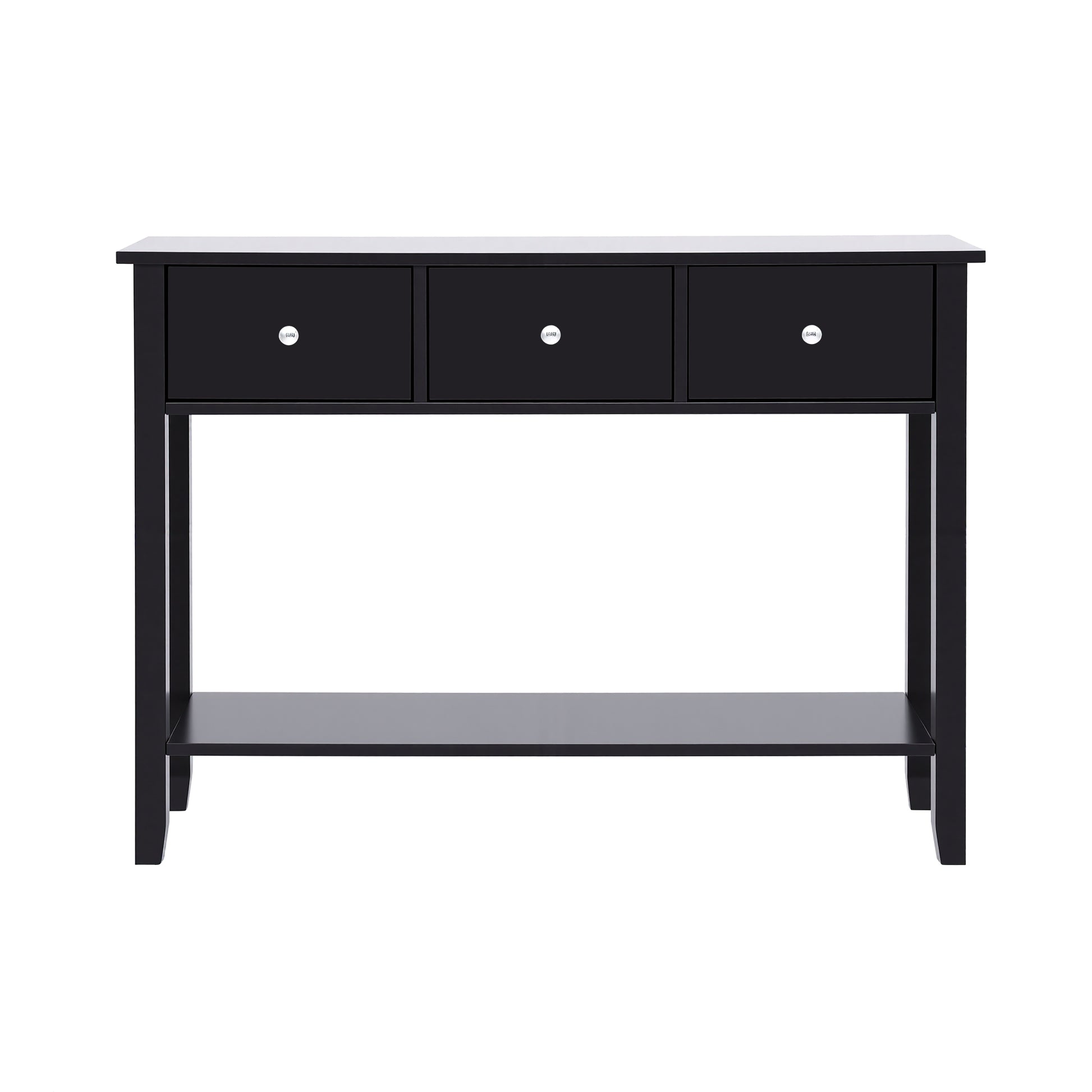 Artiss Console Table Hallway Sofa Entryway Entrance 3 Drawers 100CM Black - Homecoze