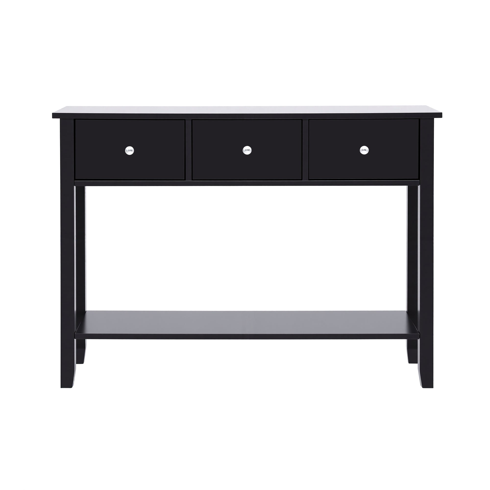 Artiss Console Table Hallway Sofa Entryway Entrance 3 Drawers 100CM Black - Homecoze