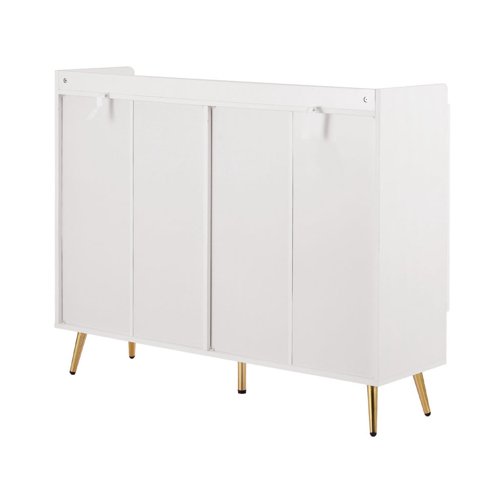 Artiss Shoe Rack Cabinet 5 Tiers 30 Pairs White - Homecoze