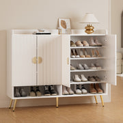 Artiss Shoe Rack Cabinet 5 Tiers 30 Pairs White - Homecoze