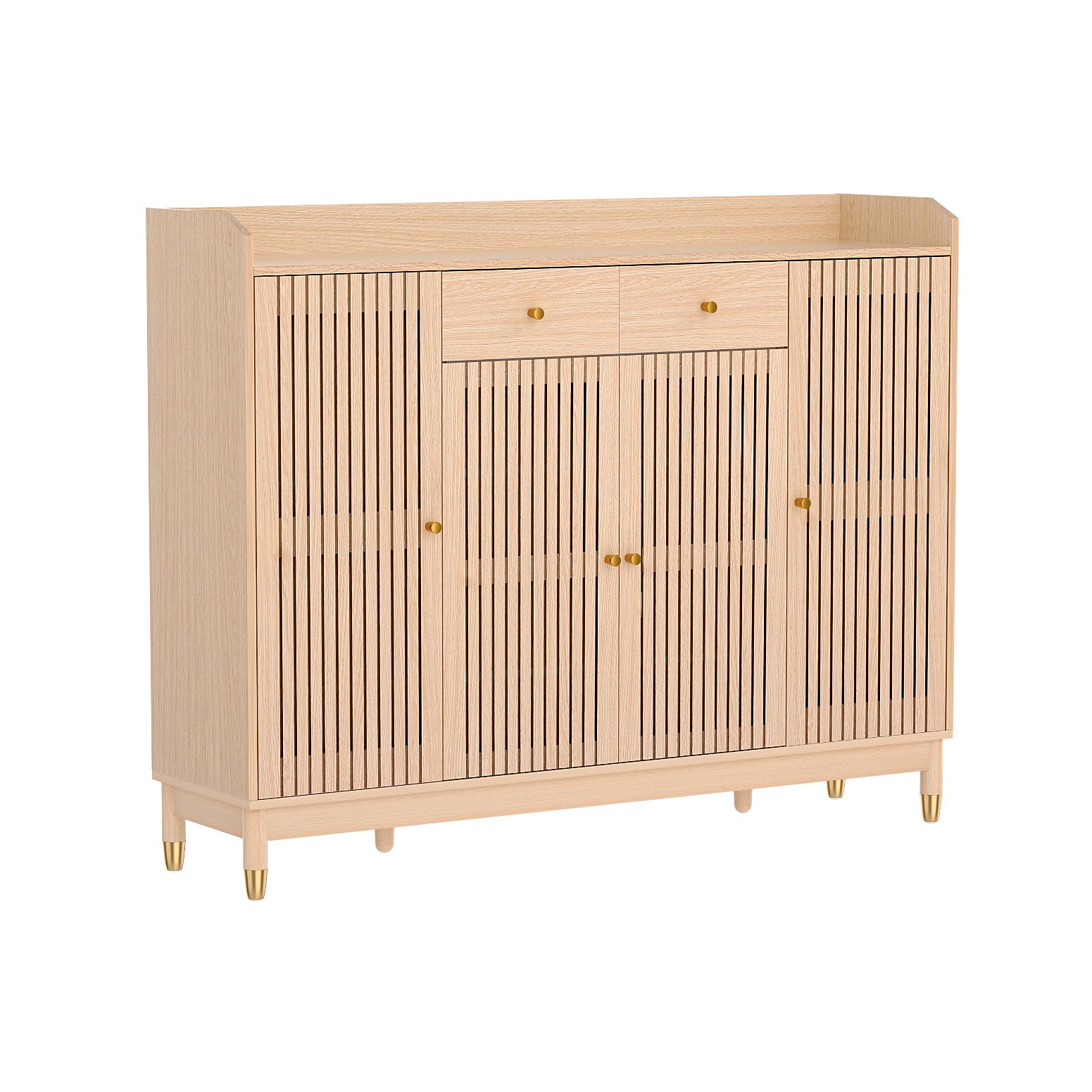Artiss Shoe Rack Cabinet with Shelves 26 Pairs Pine - Homecoze