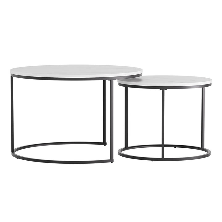 Nesting Coffee Tables (Set of 2) - White - Homecoze