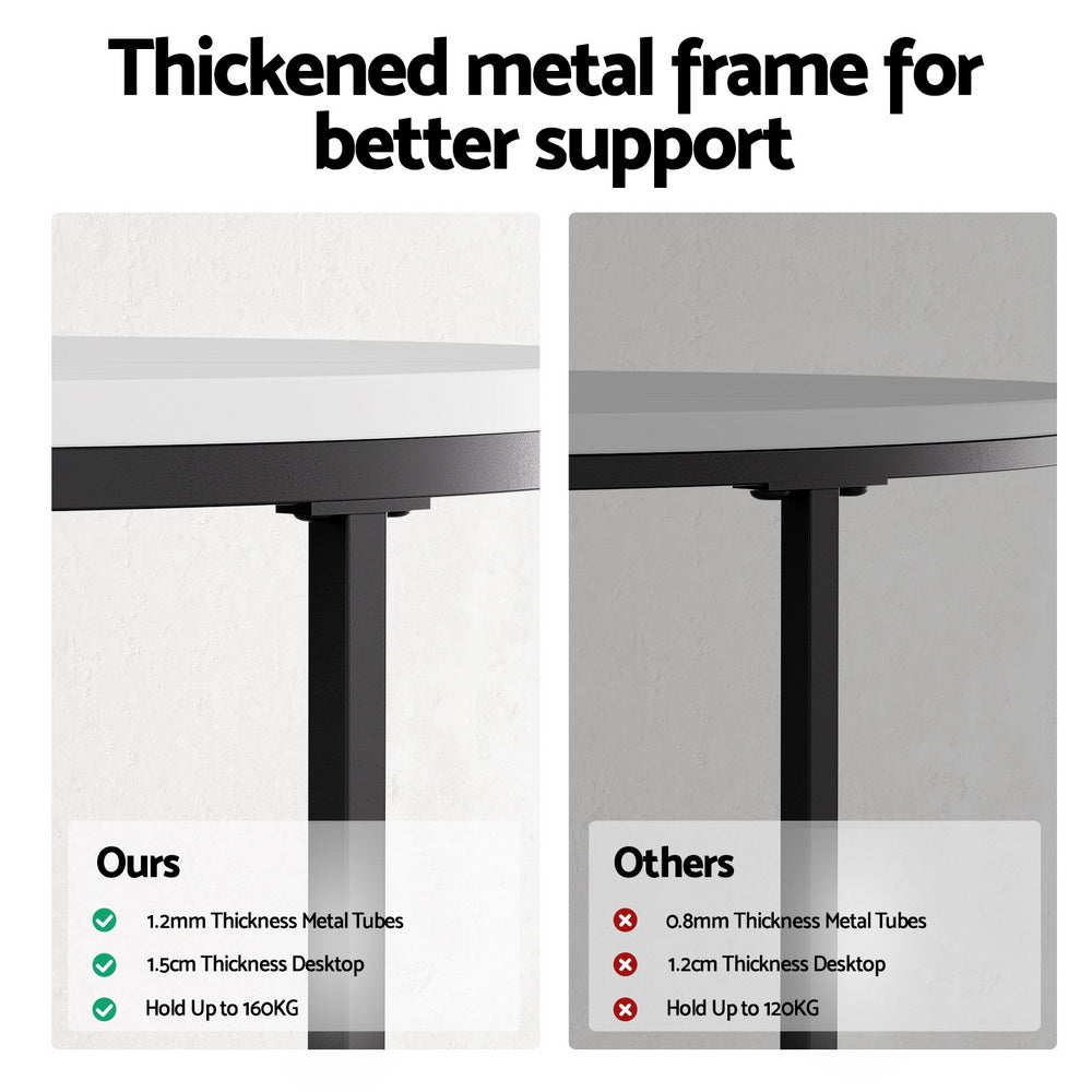 Nesting Coffee Tables (Set of 2) - White - Homecoze