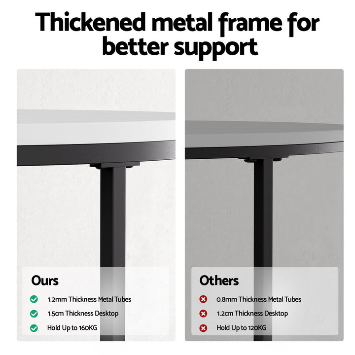 Nesting Coffee Tables (Set of 2) - White - Homecoze