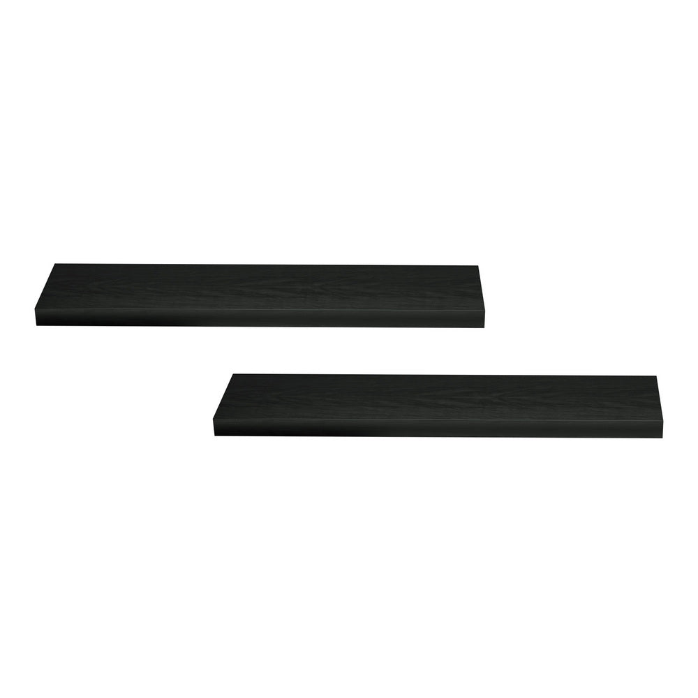 Artiss Floating Wall Shelf Set of 2 Black 90CM - Homecoze