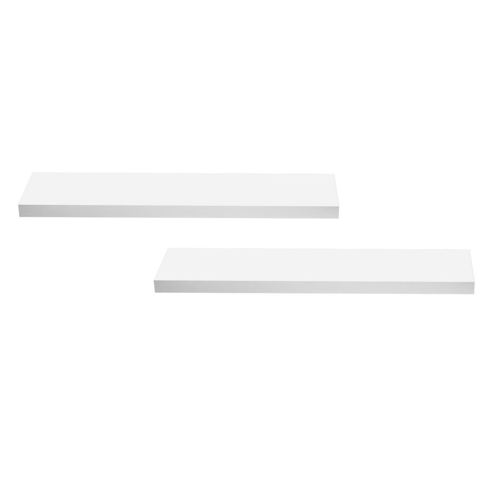 Artiss Floating Wall Shelf Set of 2 White 90CM - Homecoze