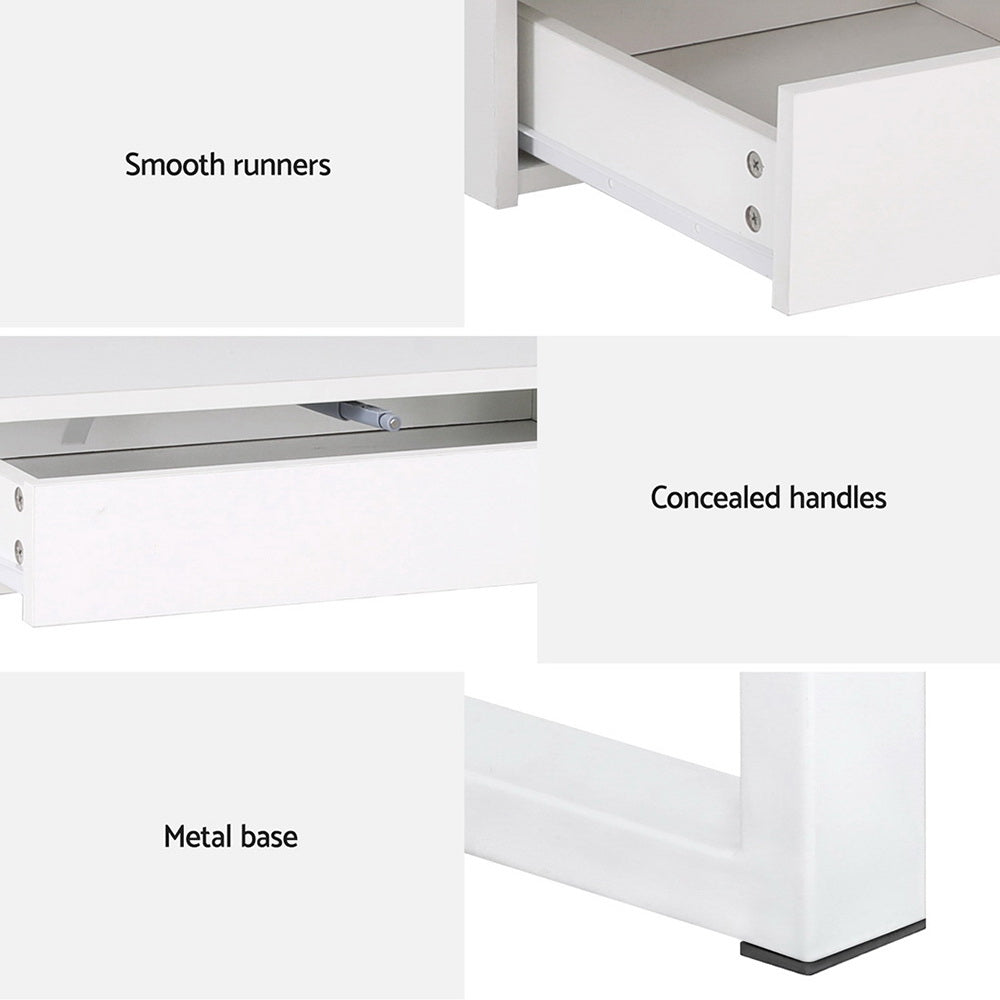 Office Computer Desk Study Table with Storage Bookshelf - Homecoze
