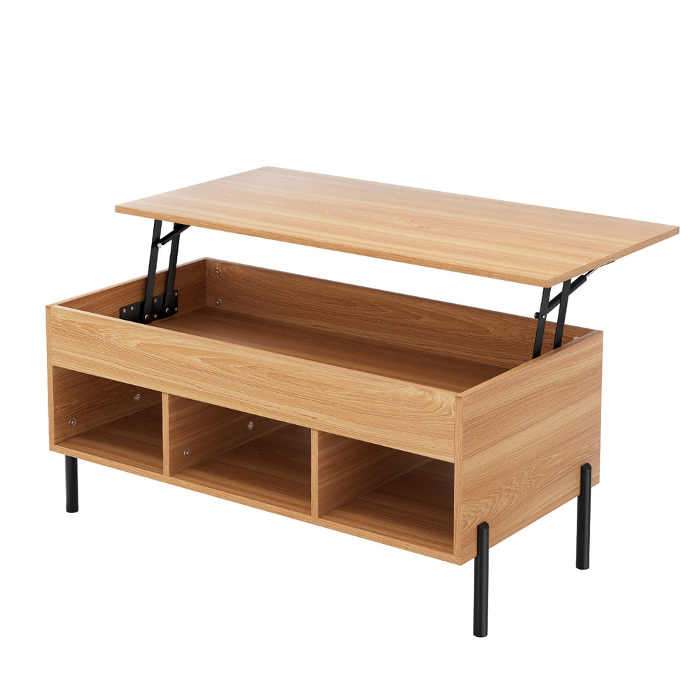 Artiss Coffee Table Lift-top Oak - Homecoze