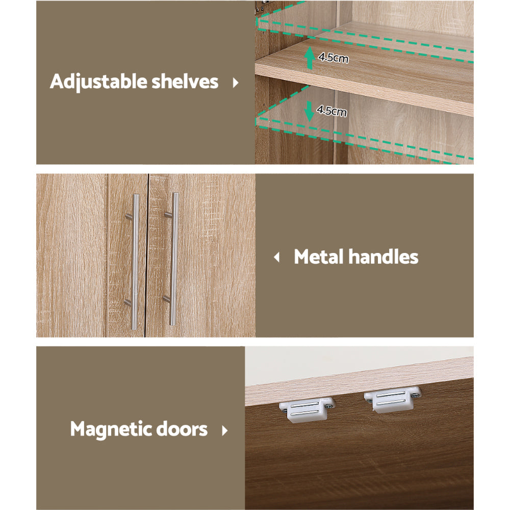 Artiss Buffet Sideboard Cupboard Cabinet Pantry Organiser Adjustable Shelves - Homecoze