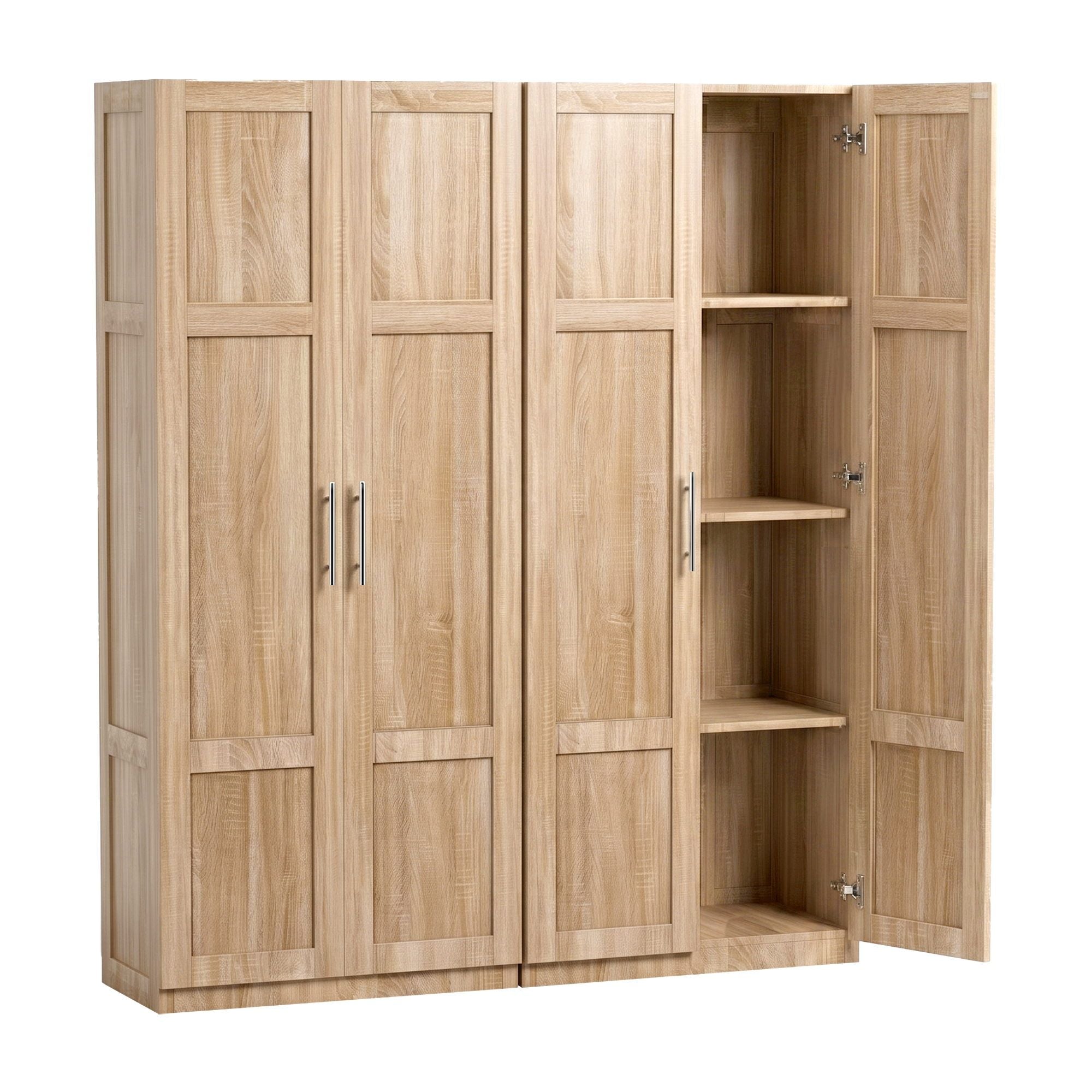 Abigail (Set of 2) Linen & Pantry Storage Cabinets - Pine