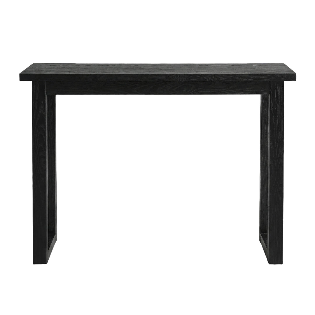 Oslo Wood Grain Console Table - Black