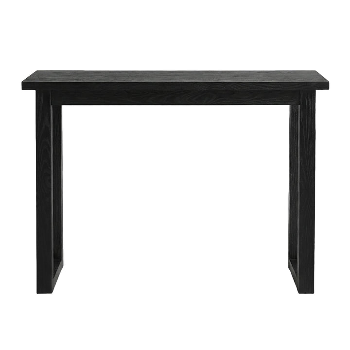 Oslo Wood Grain Console Table - Black