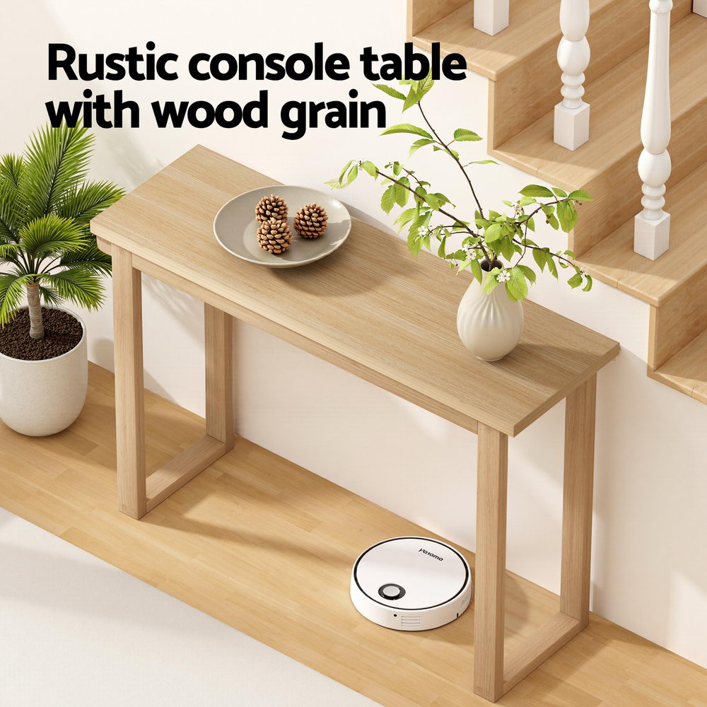 Rustic Pine Style Console Table 110cm - Homecoze