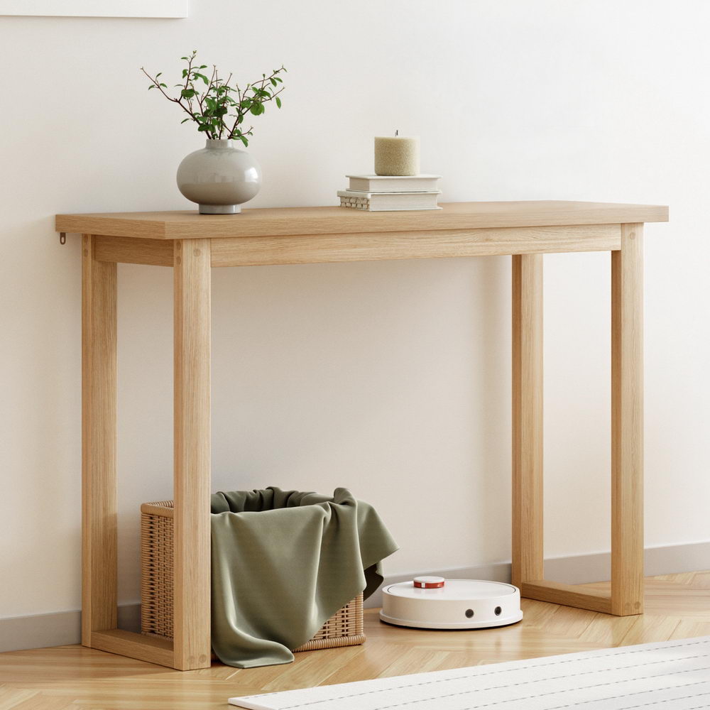 Rustic Pine Style Console Table 110cm - Homecoze