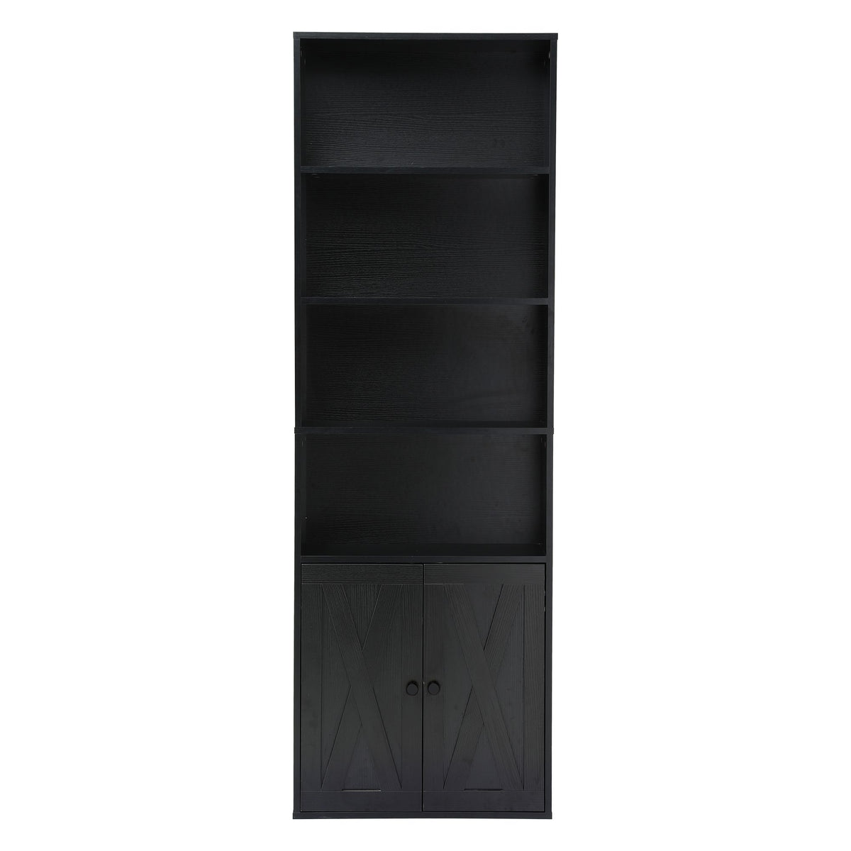 Artiss 6-Tier Bookshelf Display Cabinet Storage Black - Homecoze