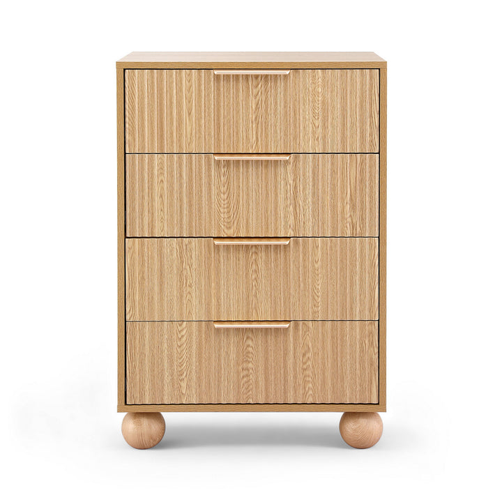 Artiss 4 Chest of Drawers Dresser Tallboy Pine - Homecoze