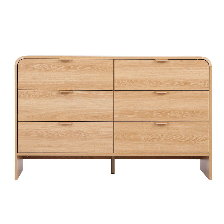 Corin Lowboy Dresser Chest of Drawers - Pine - Homecoze