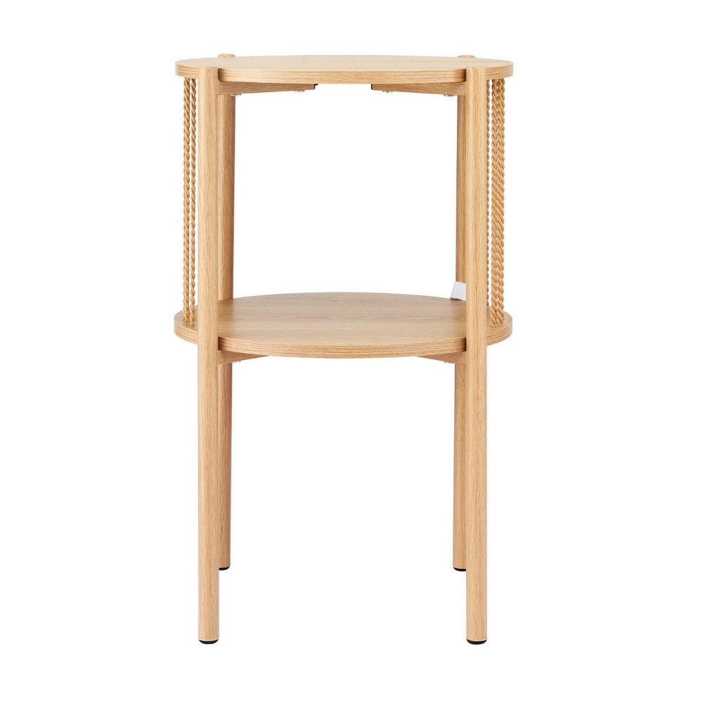 Rustic 2-Tier Side Table - Pine - Homecoze