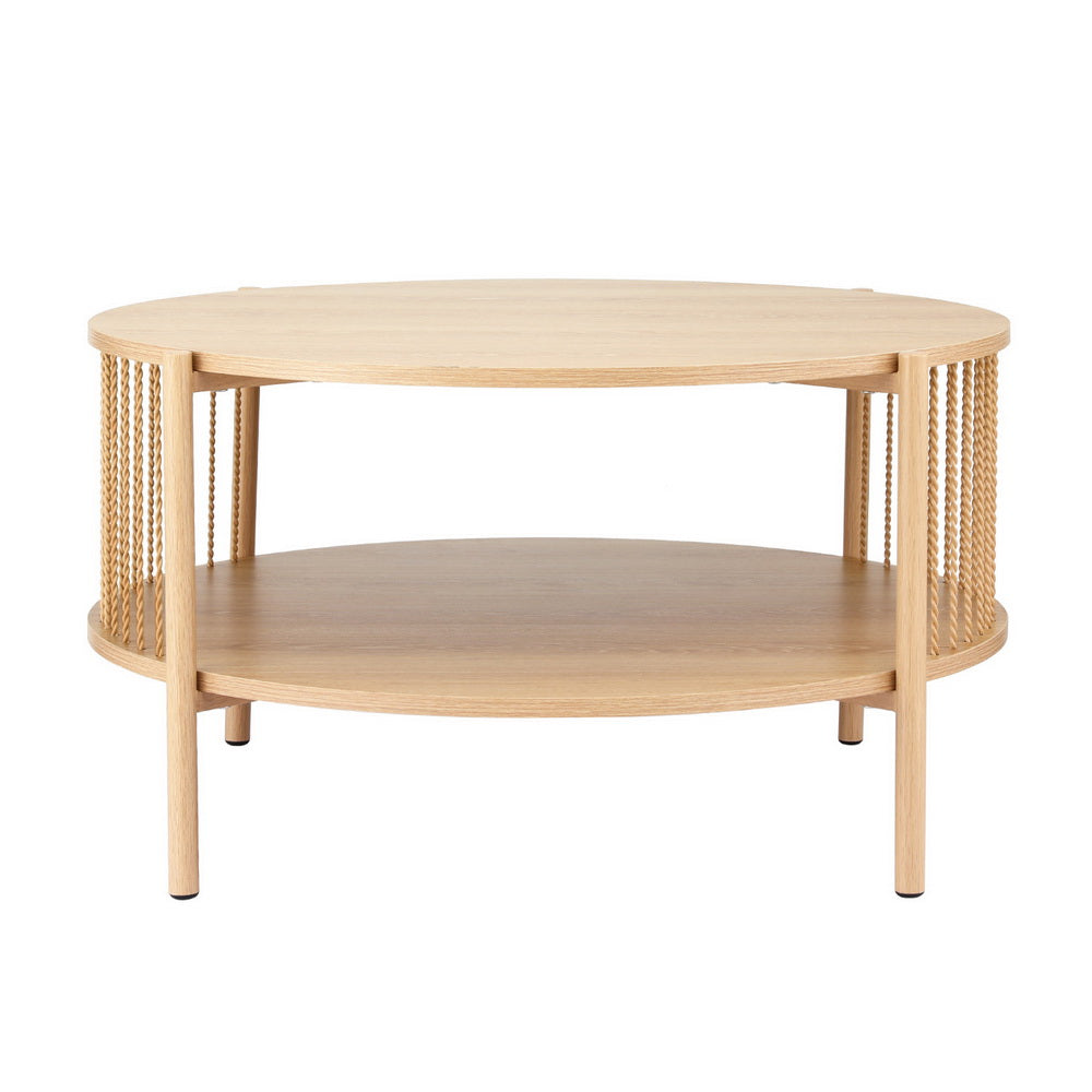 Rustic 2-Tier Cofee Table - Pine - Homecoze