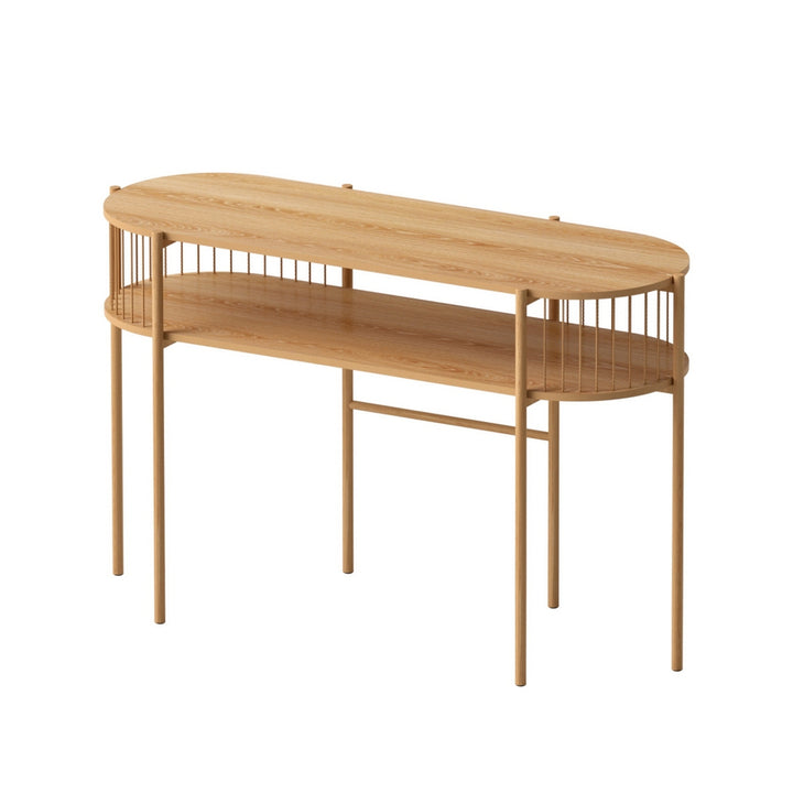 Rustic 2-Tier Console Table 124cm - Pine - Homecoze