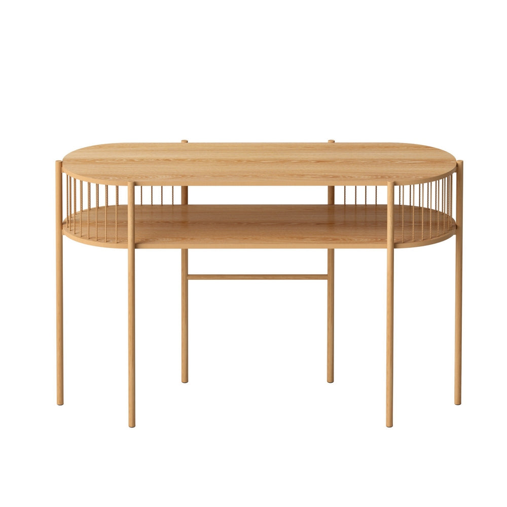 Rustic 2-Tier Console Table 124cm - Pine - Homecoze