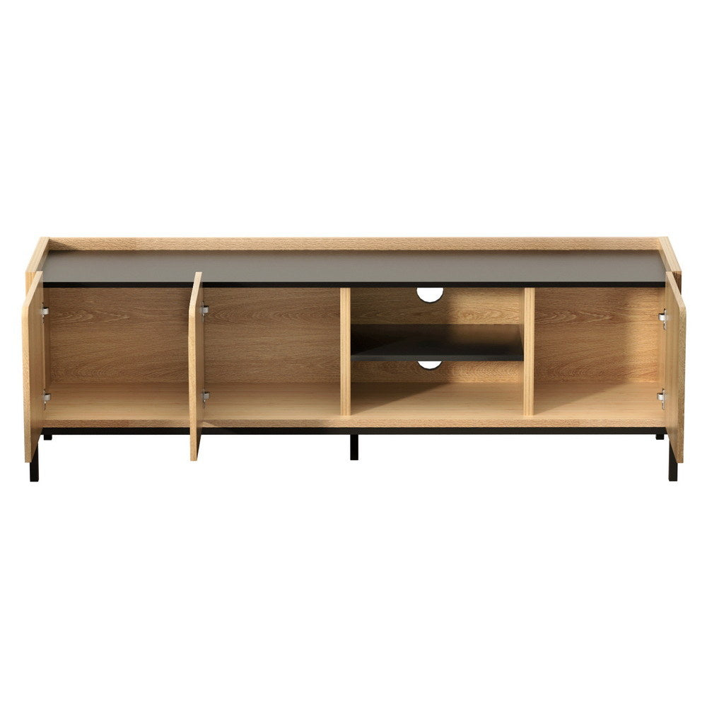 Artiss TV Unit Entertainment Unit Storage Cabinet Shelf 160cm Pine - Homecoze