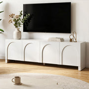 Artiss TV Unit Entertainment Unit Storage Cabinet Adjustable Shelf 180cm White - Homecoze