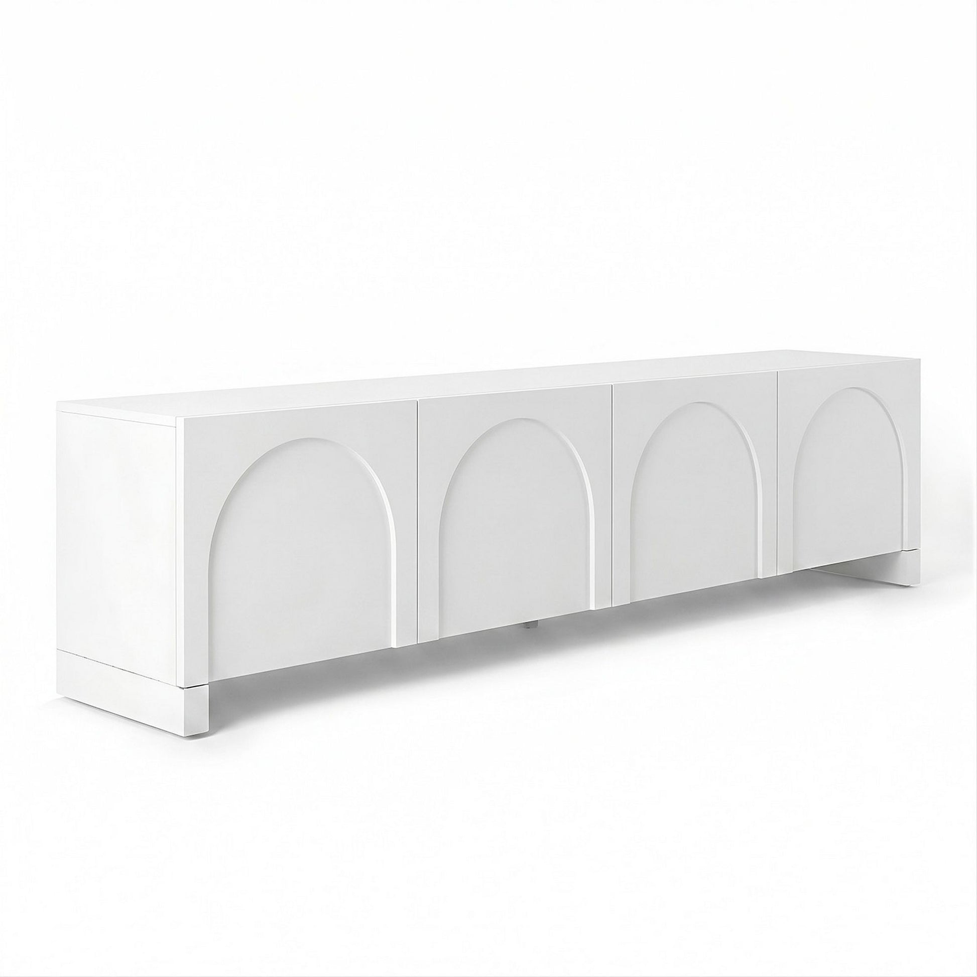 Artiss TV Unit Entertainment Unit Storage Cabinet Adjustable Shelf 180cm White - Homecoze