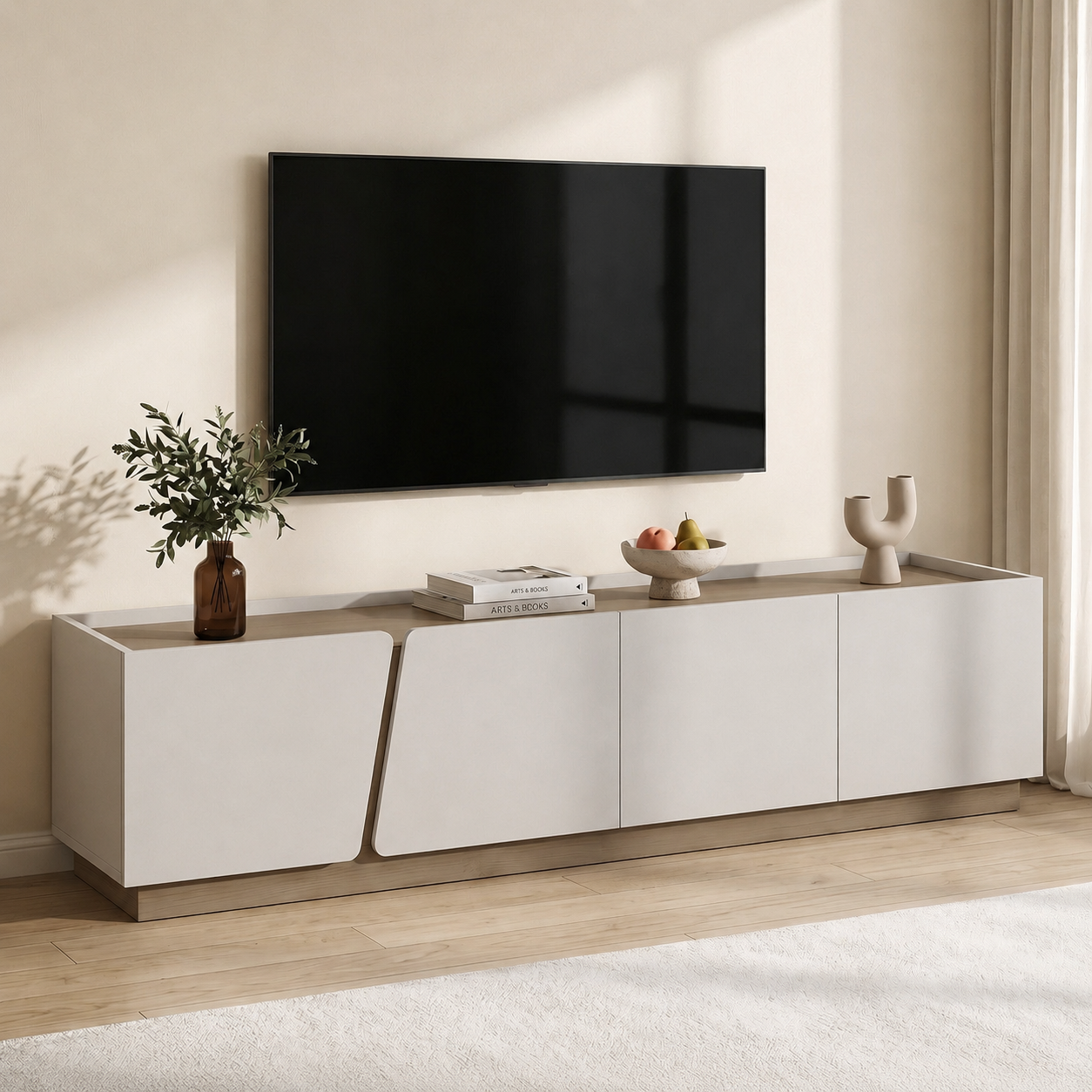 Orson Contemporary TV Unit 180cm – Grey