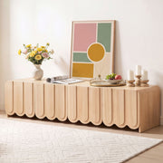 Maribel Scalloped TV Unit 180cm – Pine