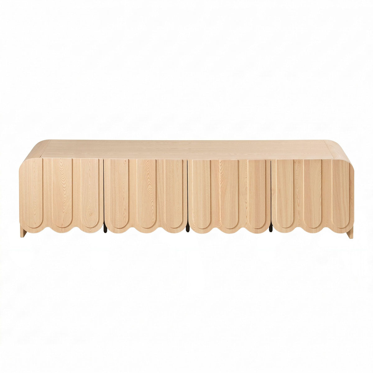 Maribel Scalloped TV Unit 180cm – Pine