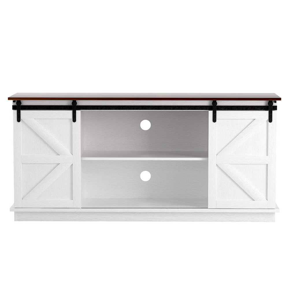 Artiss Buffet Sideboard Storage Cabinet Kitchen Cupboard Sliding Doors White - Homecoze