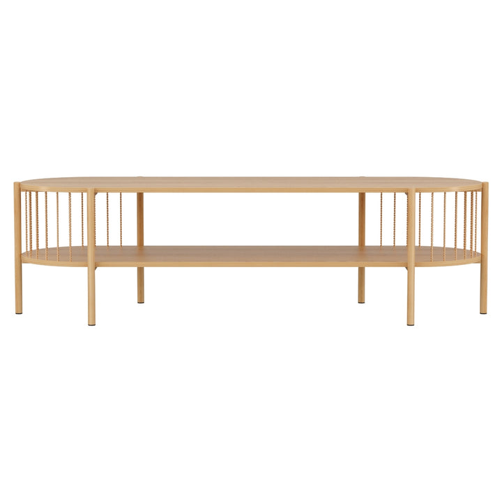 Rustic 2-Tier TV Entertainment Unit 148cm - Pine - Homecoze