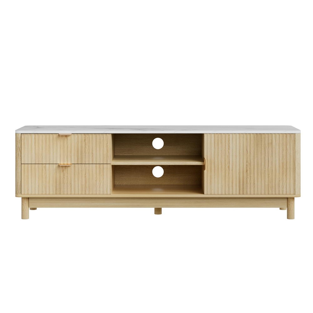 Artiss TV Unit Entertainment Unit Storage Drawer Shelf 150cm Pine - Homecoze