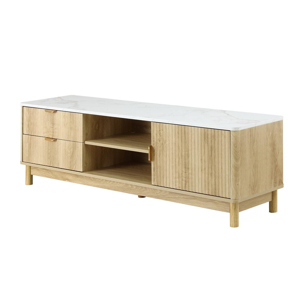 Artiss TV Unit Entertainment Unit Storage Drawer Shelf 150cm Pine - Homecoze