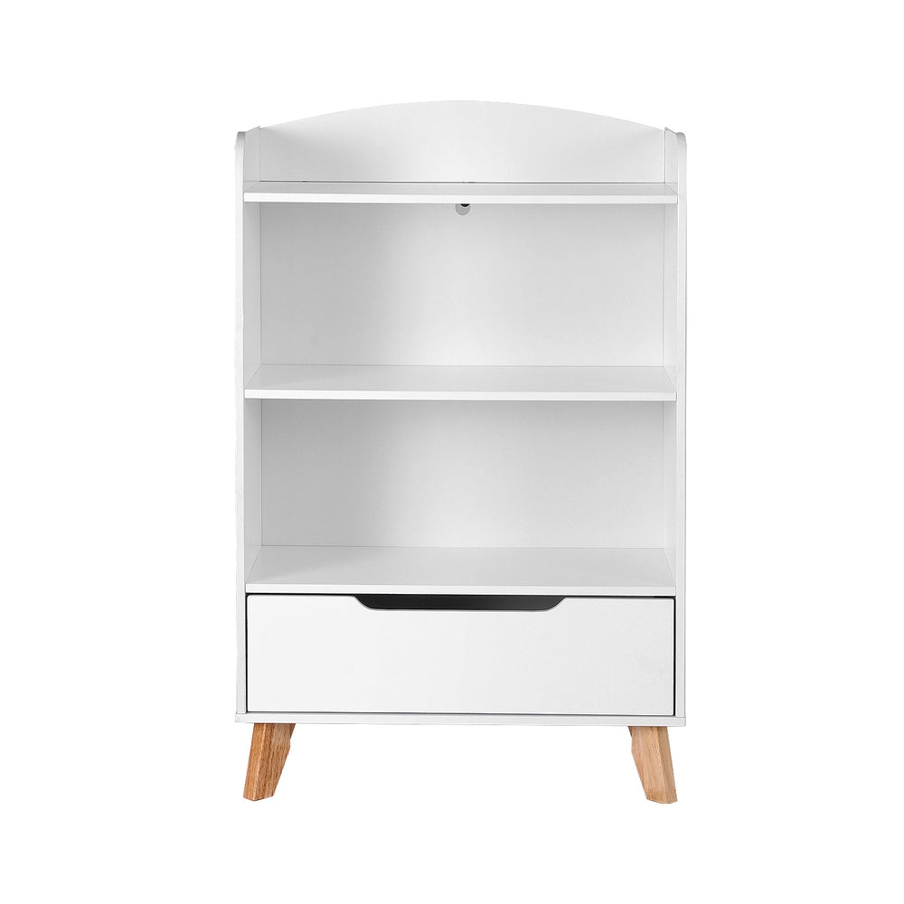 Kids Mini 3-Tier Bookshelf Organiser - White - Homecoze
