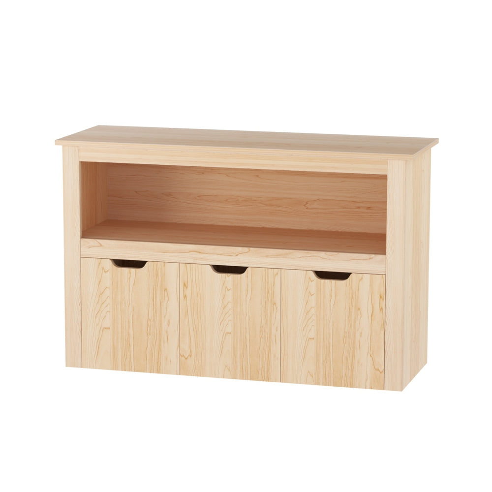 Keezi Kids Bookshelf 3 Drawers Storage Children Bookcase Toy Organiser Display Wooden - Homecoze