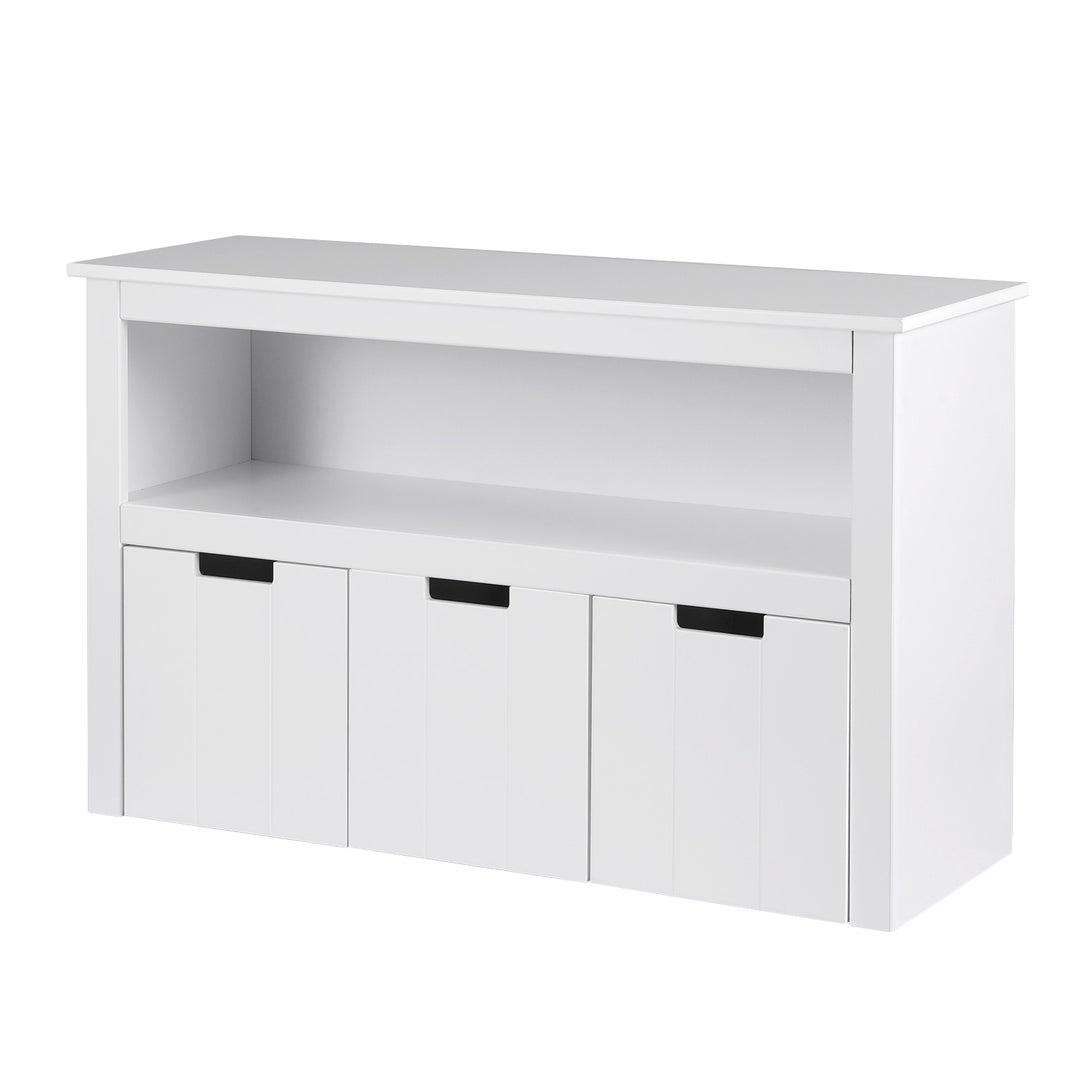 Kids Mini Bookshelf with 3 Drawers Storage Unit - White - Homecoze