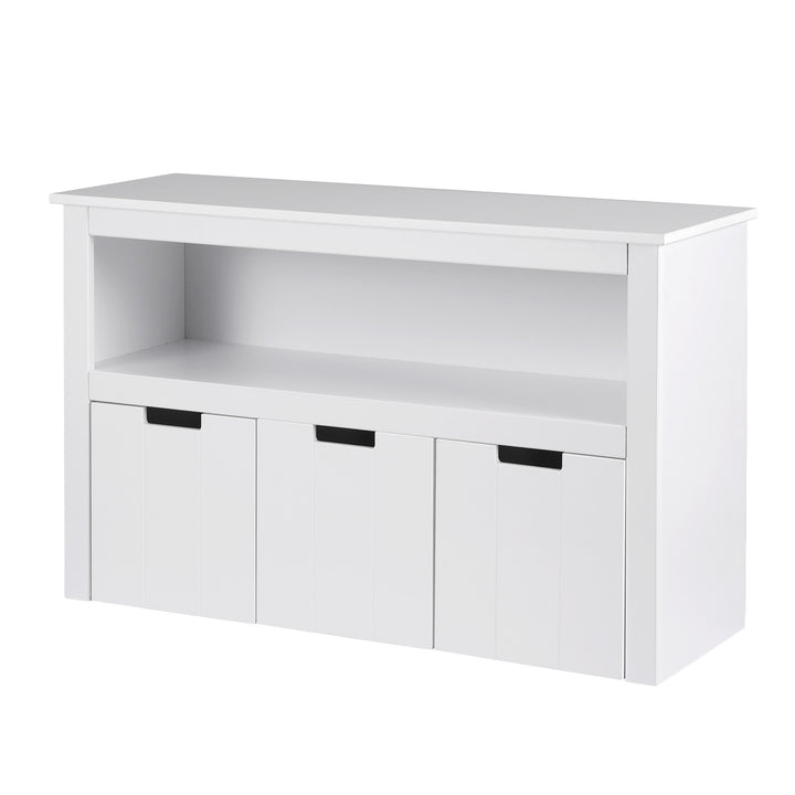Kids Mini Bookshelf with 3 Drawers Storage Unit - White - Homecoze