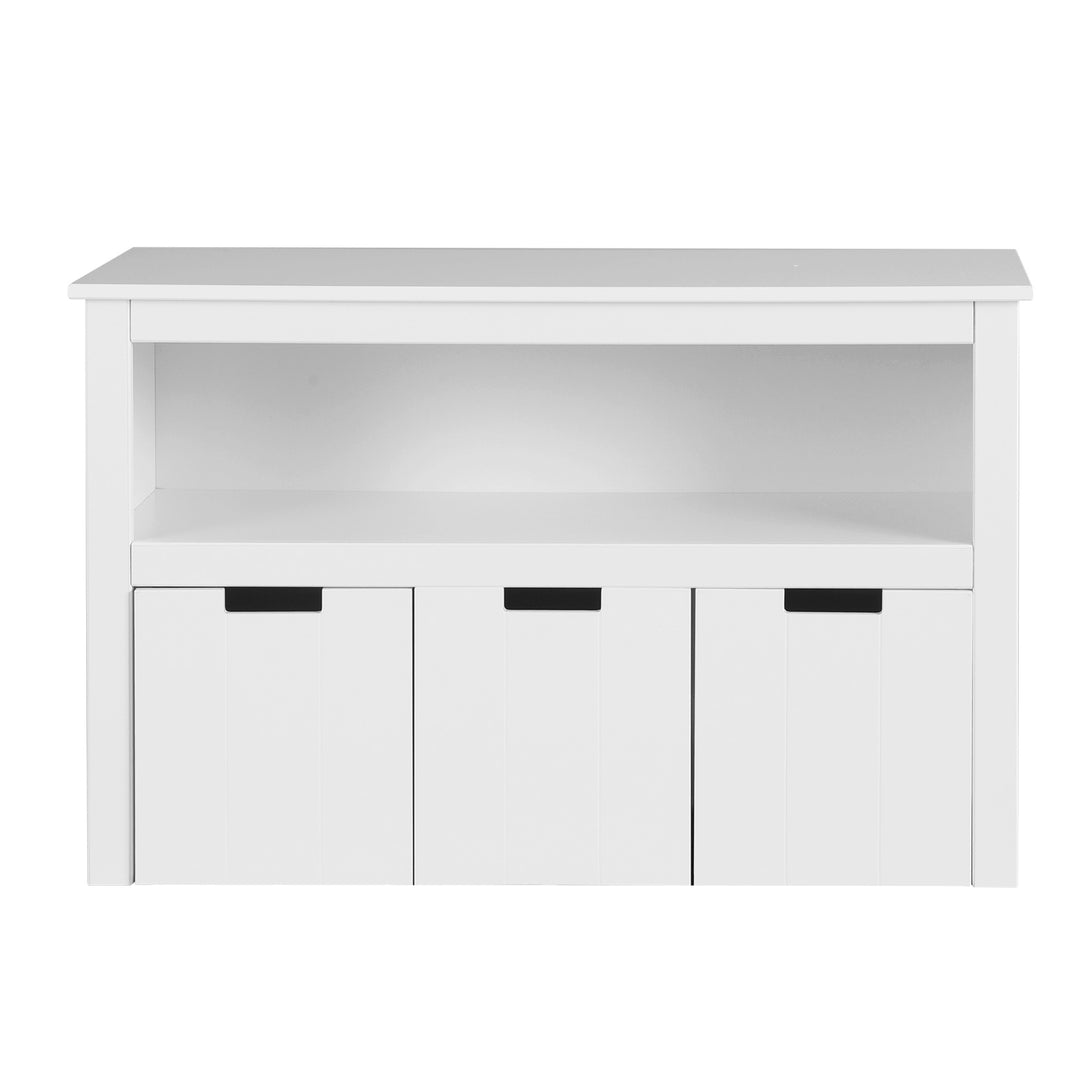 Kids Mini Bookshelf with 3 Drawers Storage Unit - White - Homecoze