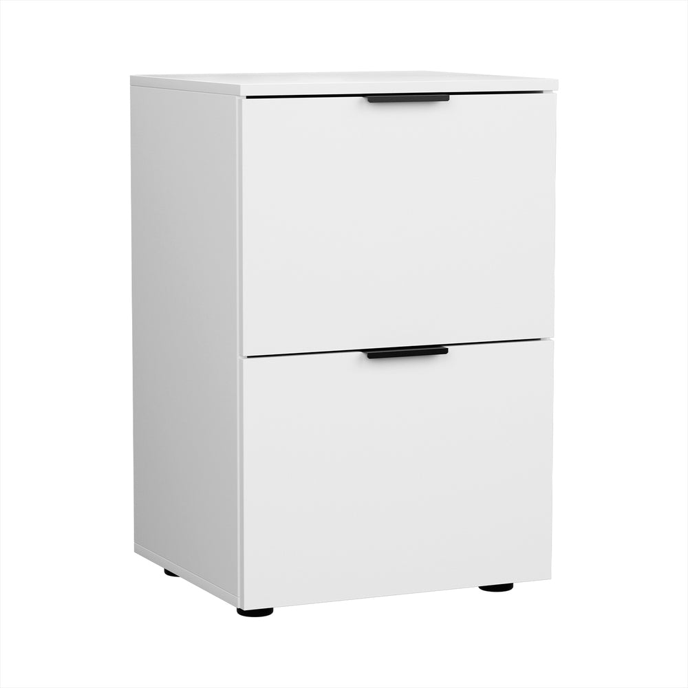 Office Filing Cabinet Storage Drawers - White - Homecoze