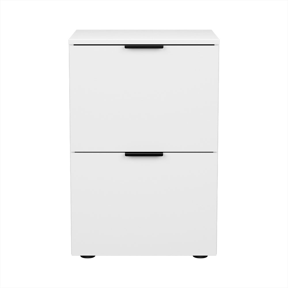 Office Filing Cabinet Storage Drawers - White - Homecoze