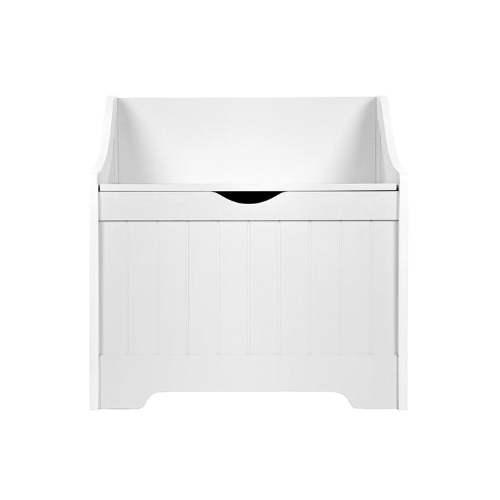 Kids Toy Box Storage Chest Bench Seat - White - Homecoze