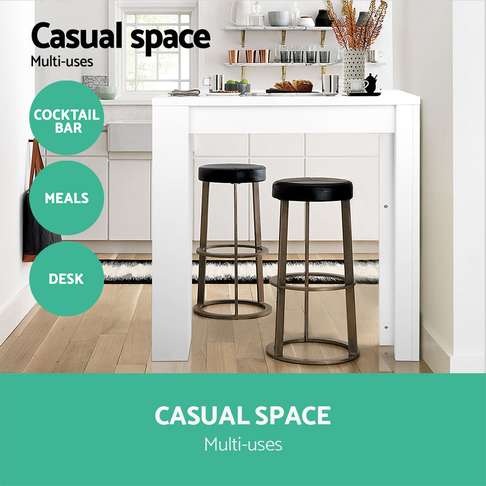 3 Level Storage Bar Table - White - Homecoze