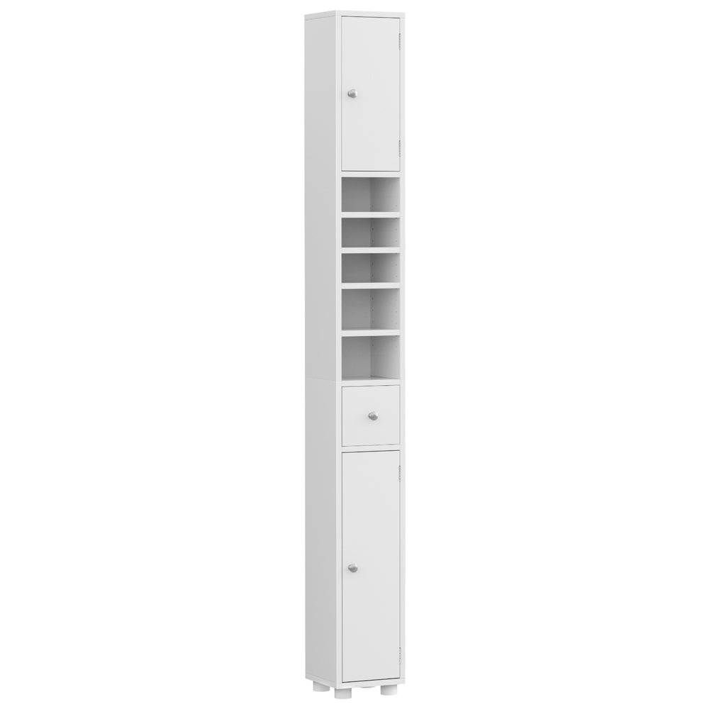 Artiss Bathroom Storage Cabinet 180cm Tall Slim Floor Cupboard Toilet Narrow Linen Tower - Homecoze